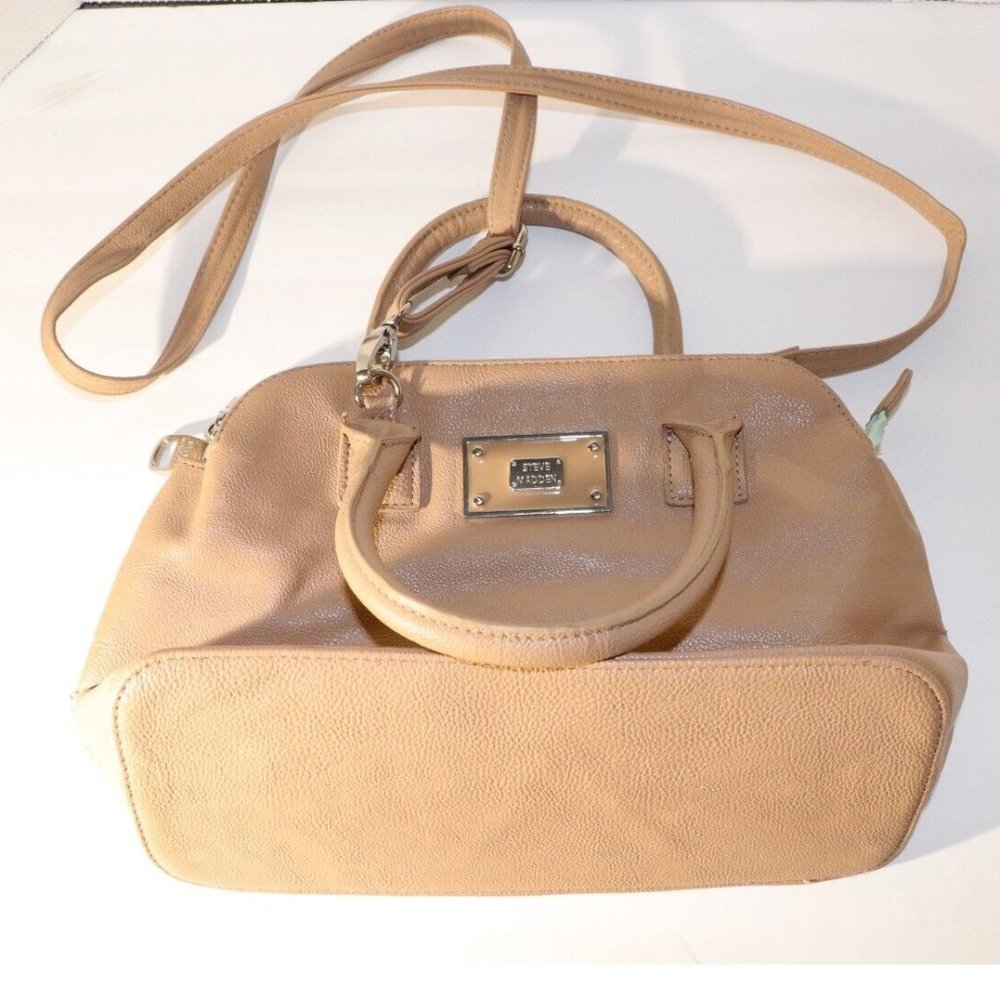 Steve Madden Brown Pebble Leather Handbag Shoulder Purse